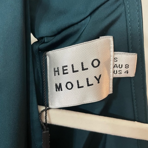 Hello Molly Asymmetrical Teal Dress - Picture 6 of 6